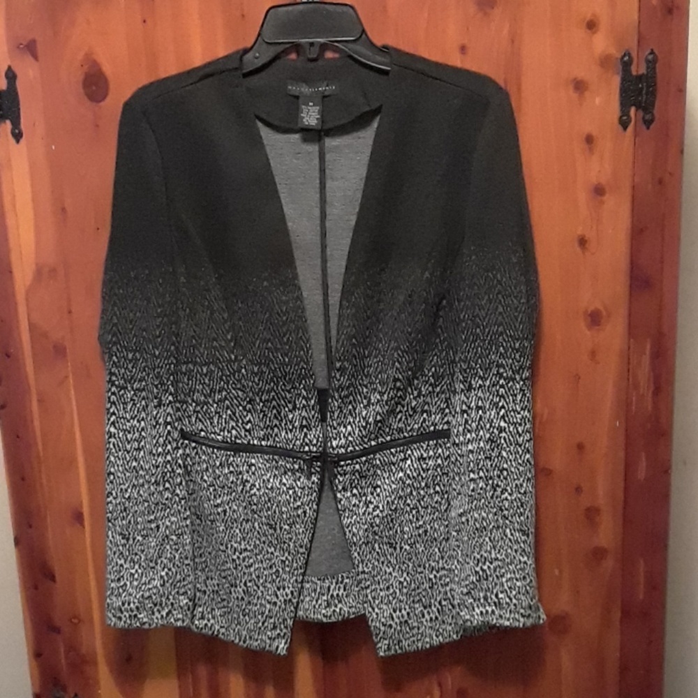 Grace Elements Black/White Zippered Jacket - image 1